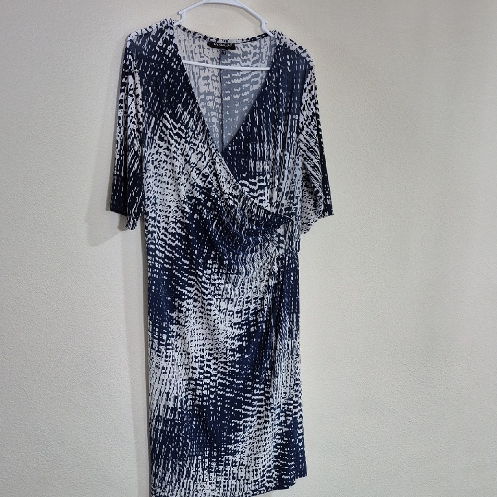 Mlle Gabrielle Blue and White Dress